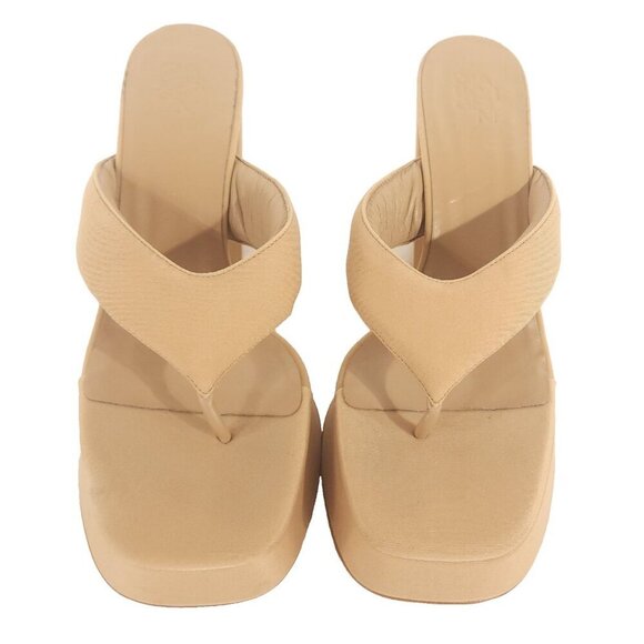 Gia Borghini Gia 17 Heeled Sandals Size 40 10 Women's Tan $495 - Picture 7 of 11